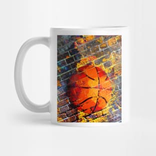 Basketball art print swoosh 105- basketball artwork Mug
